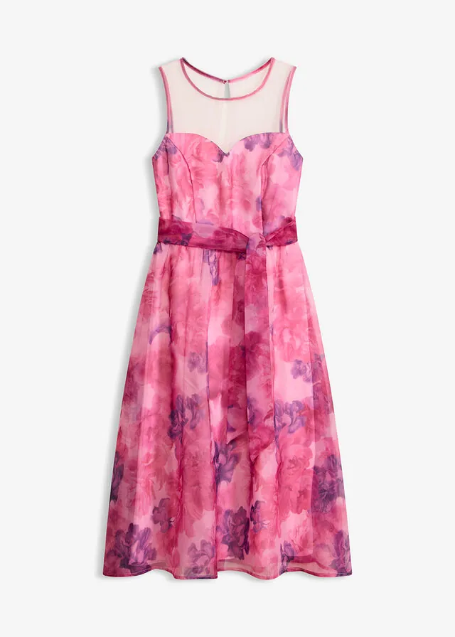 Vestido midi de tul