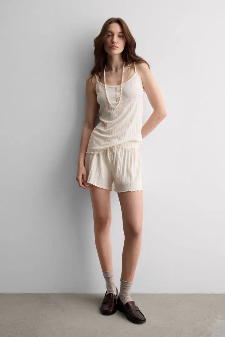 Intimissimi Pijama Corto Sweet Pointelle Mujer Rosa Tamaño L