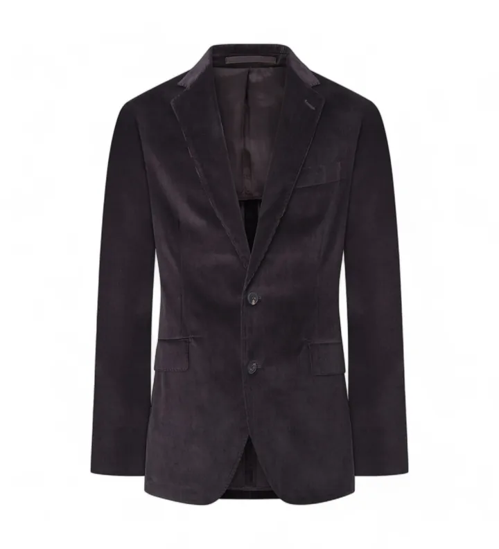 Hackett London para hombre. HM470544 Americana Stretch Cord marrón (34/32), Casual, Fiesta, Algodón, Clásico