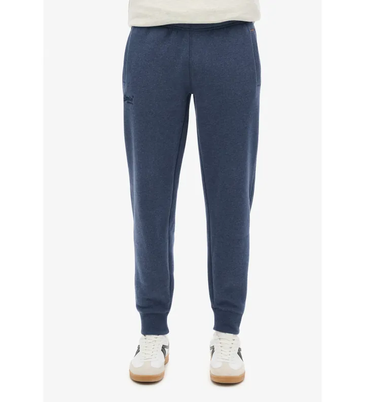 Superdry para hombre. M7011170A Pantalón Jogger con logotipo Essential azul (M), Casual, Algodón