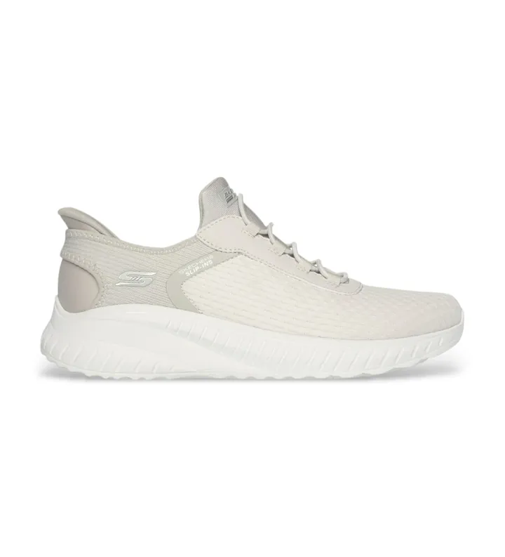 Skechers para mujer. 117504 Zapatillas Slip-ins: BOBS Sport Squad Chaos blanco (36), Tela, Plano, Cordones, Deportivo, Multideporte