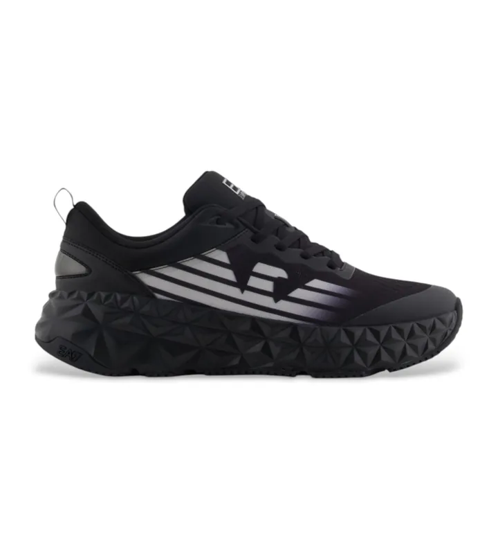 EA7 unisex. X8X239_XK432 Zapatillas Kobra negro (37 1/3), Plano, Cordones, Casual, Deportivo, Multideporte