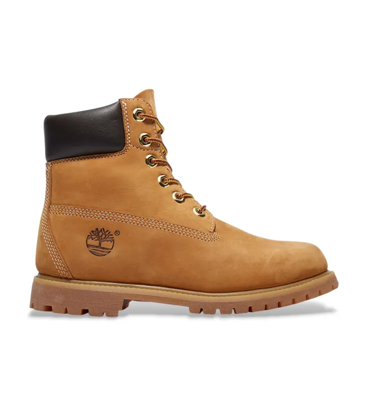 Timberland para mujer. TB1103617131 Botines de Piel 6 Inch Premium impermeables marrón (35.5 W), Plano, Cordones, Casual