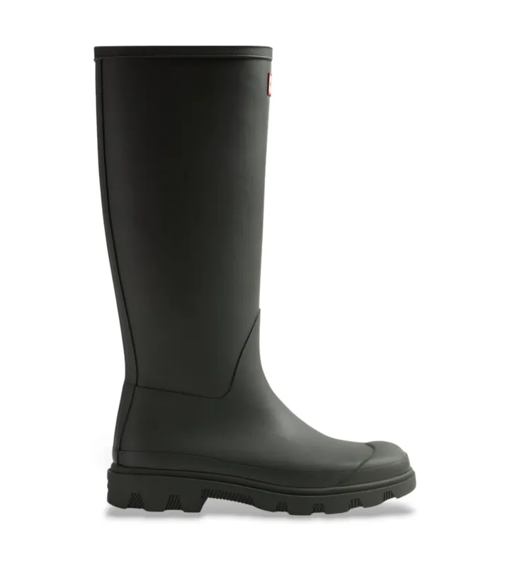 Hunter para mujer. FRU0001251 Botas Altas Downpour verde oscuro (41), Plano, Ninguno, Casual