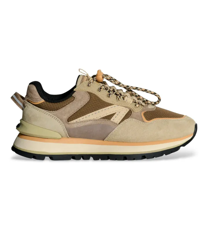 HOFF para mujer. 22558006 Zapatillas City Off Road beige (40), Piel, Marrón, Plano, Cordones, Casual