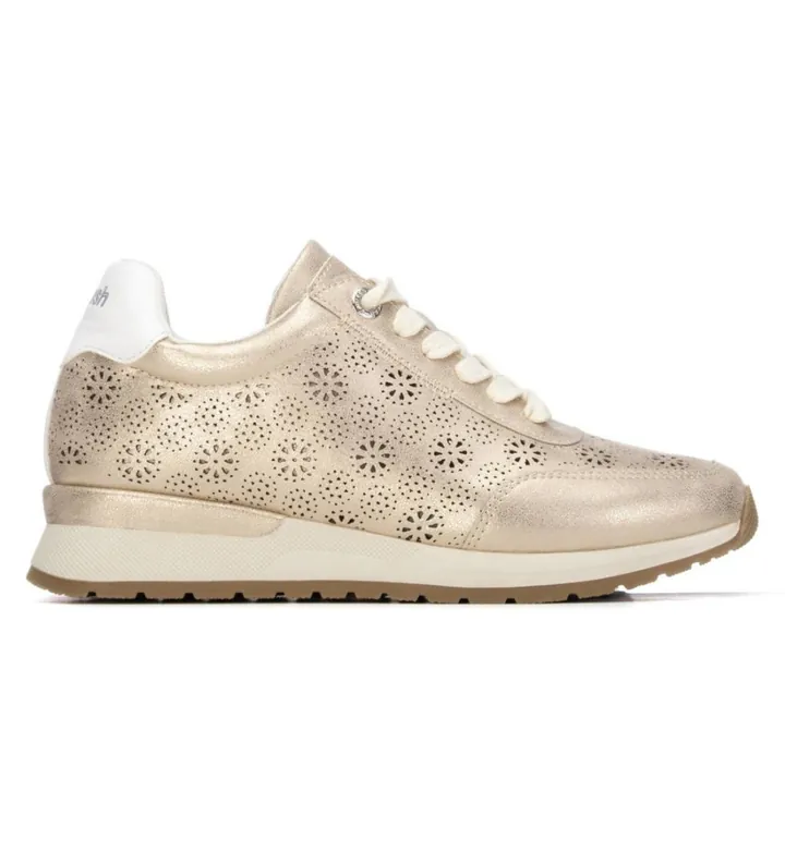 Refresh para mujer. 17513105-ORO Zapatillas 175131 dorado (36), Plano, Cordones, Ninguno, Casual