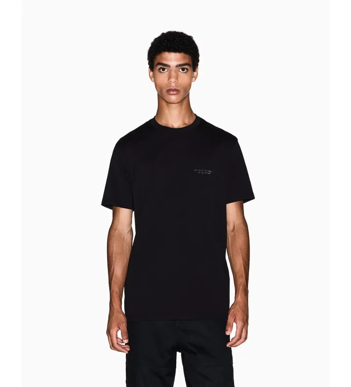 A|X Armani Exchange para hombre. XM001281AF10361UC001 Camiseta Diario negro (M), Casual, Algodón, Manga corta