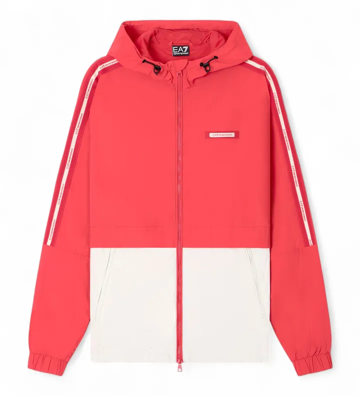 EA7 para hombre. 7M001486_AF13190 Chaqueta Logo Series M Rojo (3XL), Casual, Poliéster