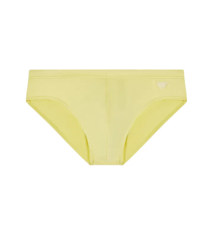 Emporio Armani para hombre. EM000570_AF20424 Bañador Slip Beach amarillo (XL), Beachwear, Poliamida