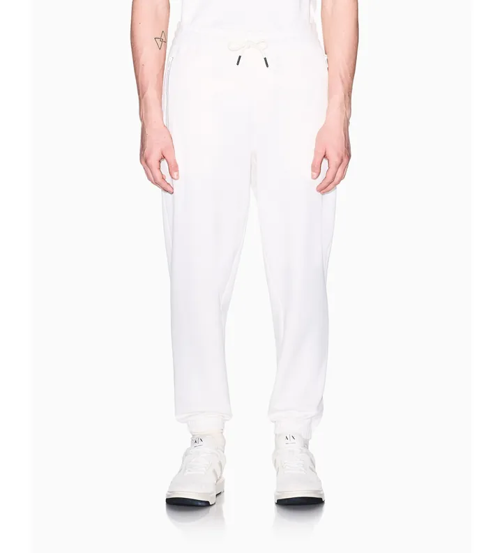 A|X Armani Exchange para hombre. XM002353AF21869U1074 Pantalón Jogger blanco crema (L), Casual, Algodón