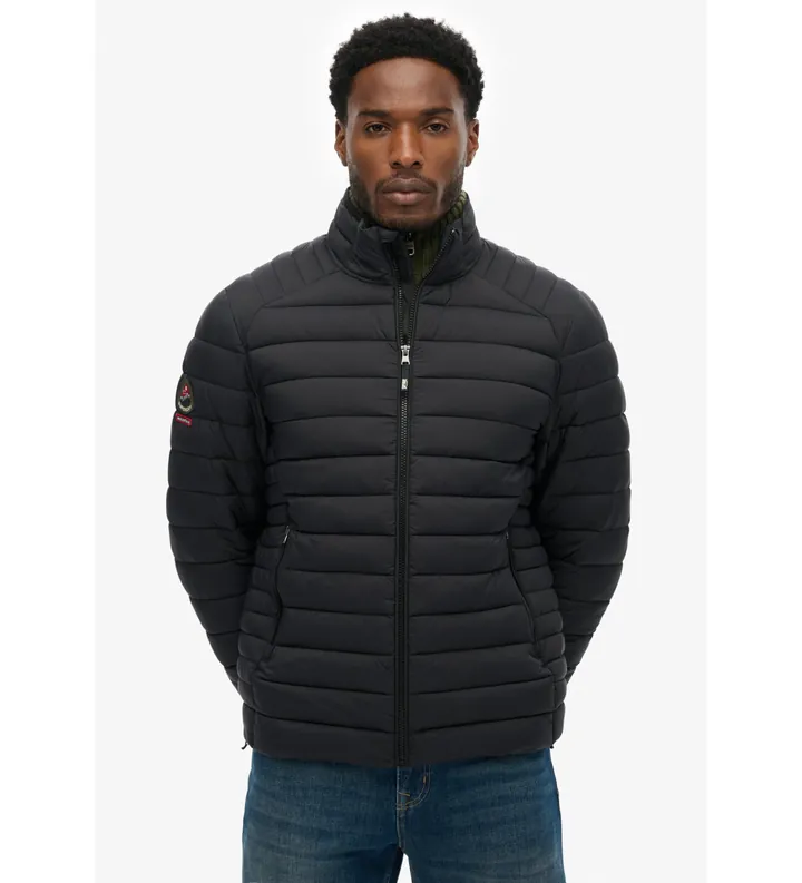 Superdry para hombre. M5012338A Chaqueta Fuji Lite negro (3XL), Casual, Poliamida