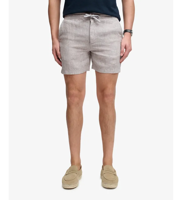 Superdry para hombre. M7110520A Shorts Merchant Lino gris (L), Casual