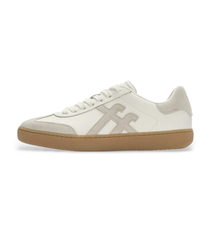 Fitflop para hombre. A6E-646 Zapatillas de piel The Dash blanco (40), Plano, Cordones, Casual