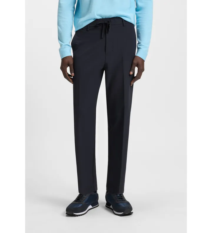 BOSS para hombre. 50538179 Pantalón tobillero marino (54), Casual, Poliéster Reciclado, Sostenible