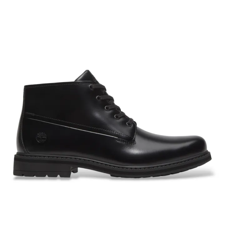 Timberland para hombre. TB0A5SRXW021 Botines de piel Chukka Stormbucks negro (39.5), Plano, Cordones, Casual