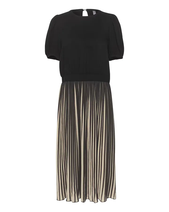 CULTURE Vestido 'CU Carly'  crema / negro