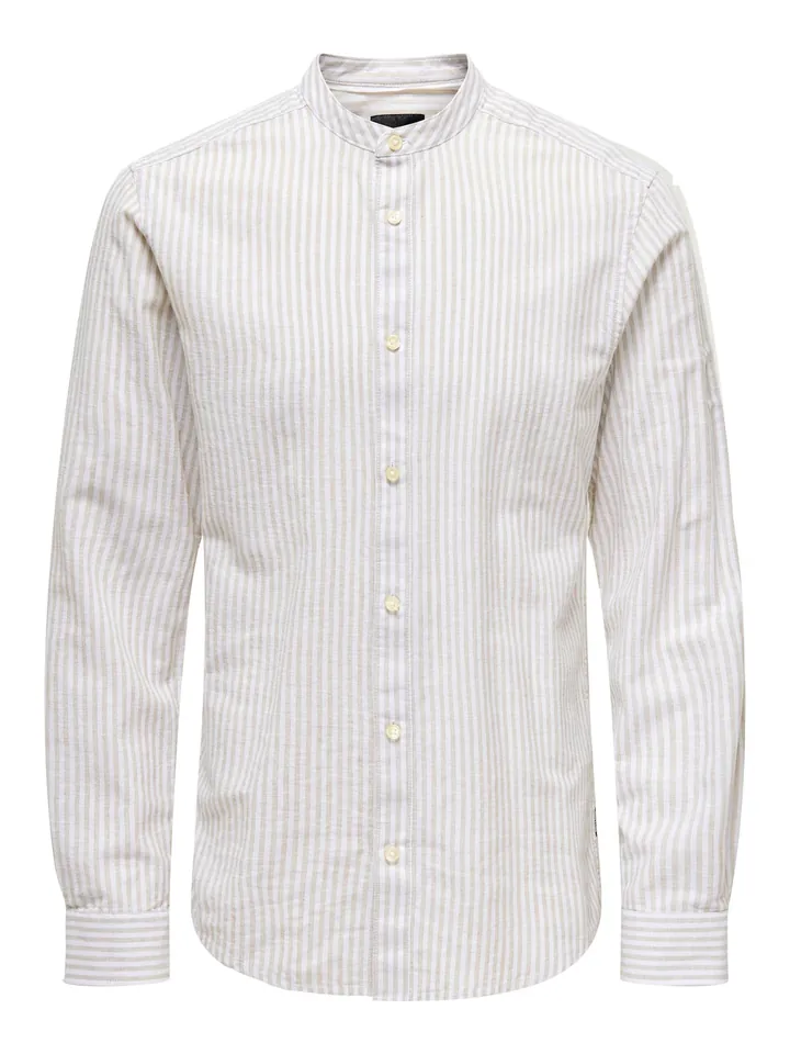 Only & Sons Camisa 'ONSCaiden' gris claro / offwhite