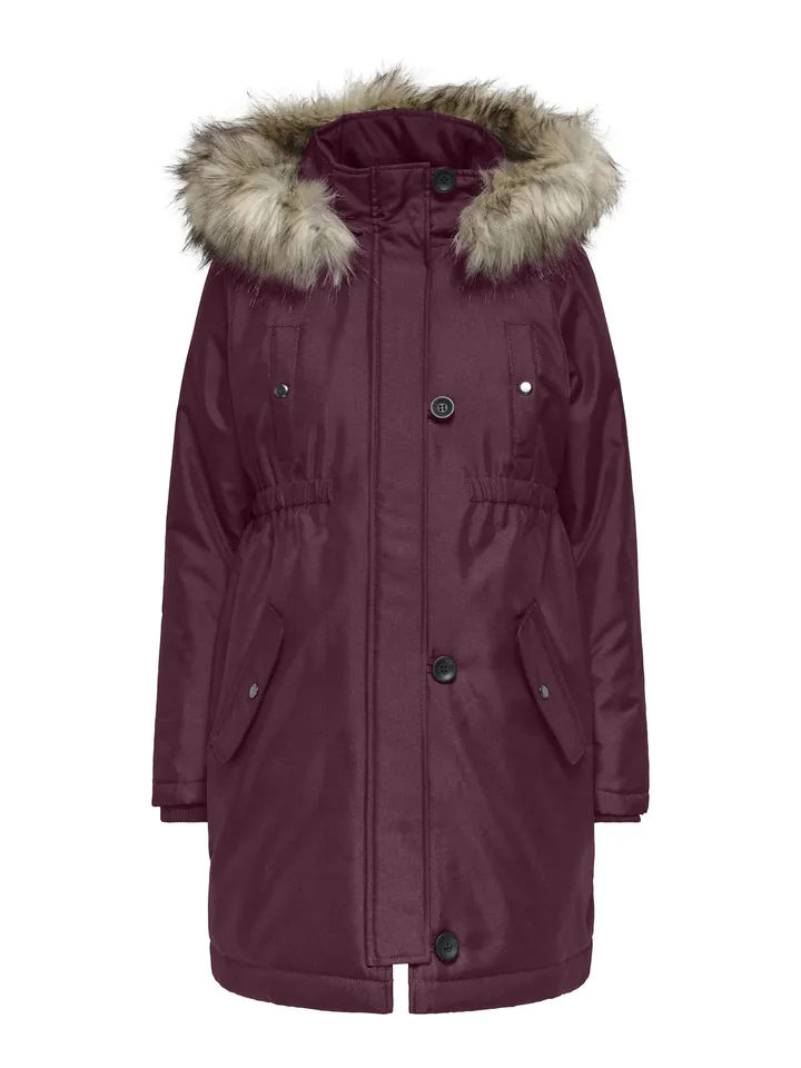 Only Maternity Parca de invierno 'OLMIris' rojo vino