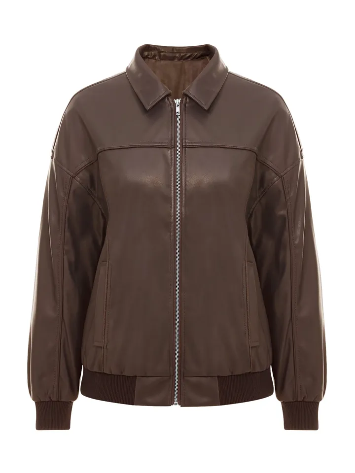 Imily Bela Chaqueta de entretiempo chocolate