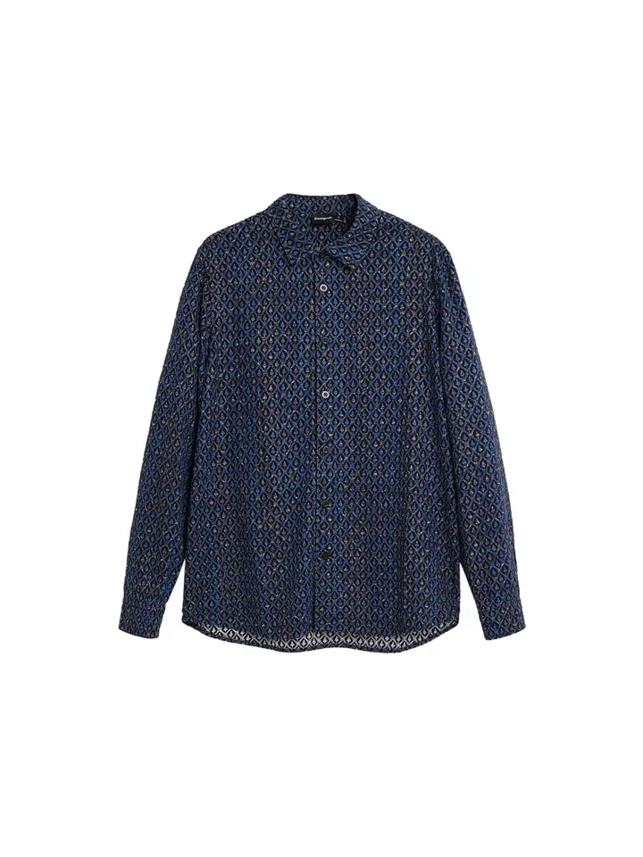 Desigual Camisa azul / navy / negro