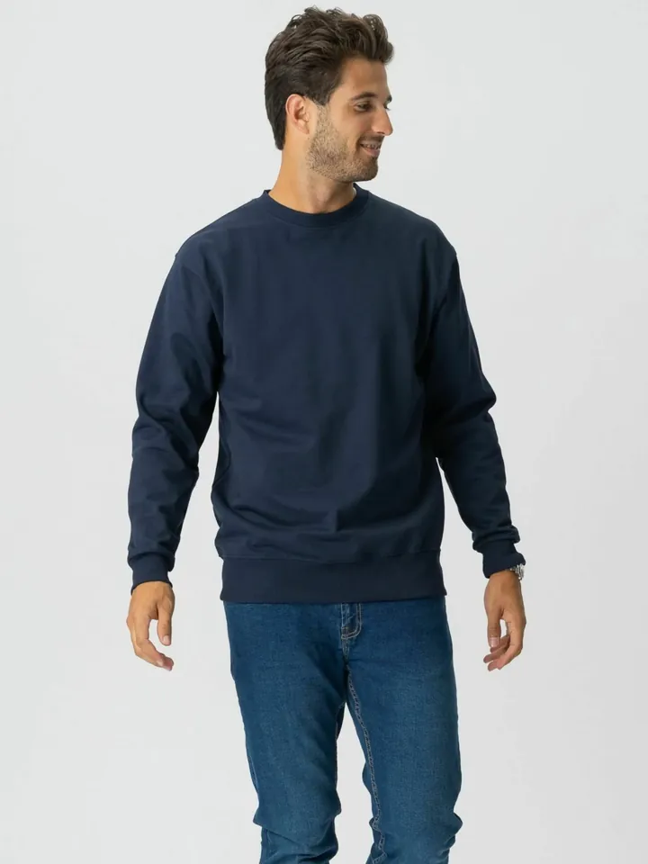 TEESHOPPEN Jersey ' Sweatshirt '  navy