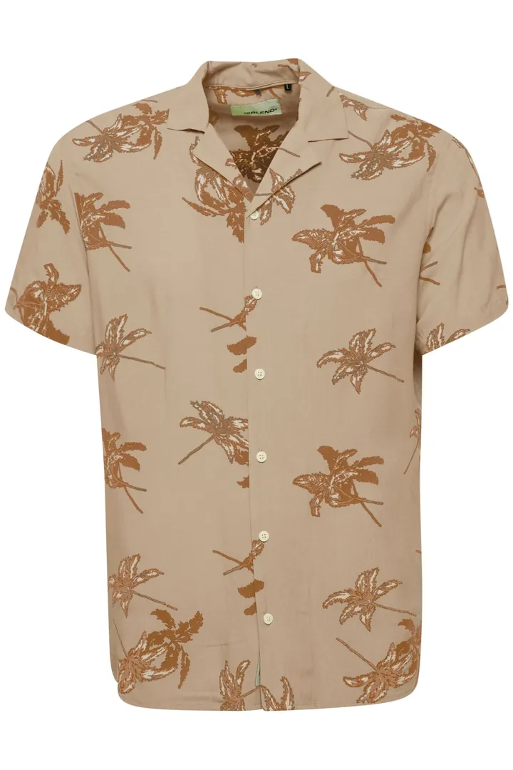 BLEND Camisa beige / marrón