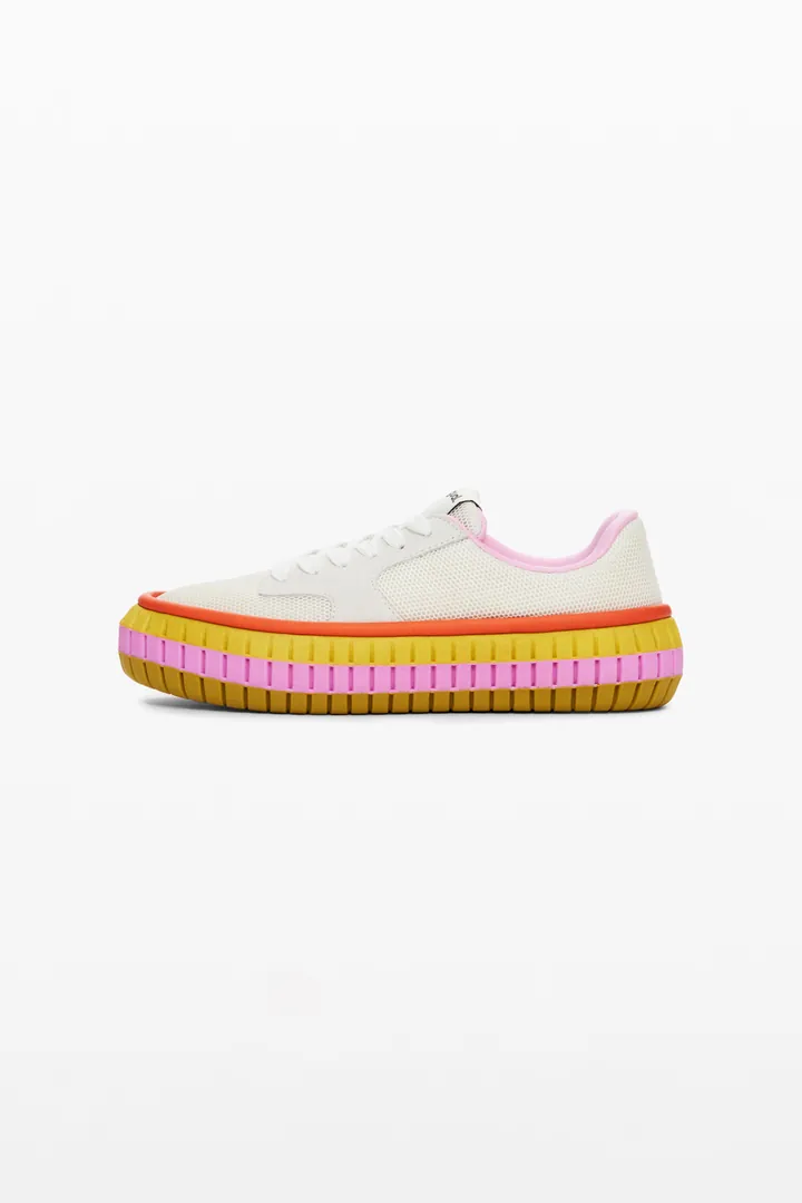 Desigual, Zapatilla suela multicolor, MarróN, 36