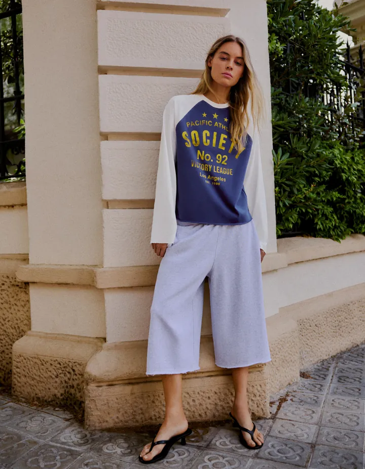 Bershka Bermuda Felpa Mujer L Gris