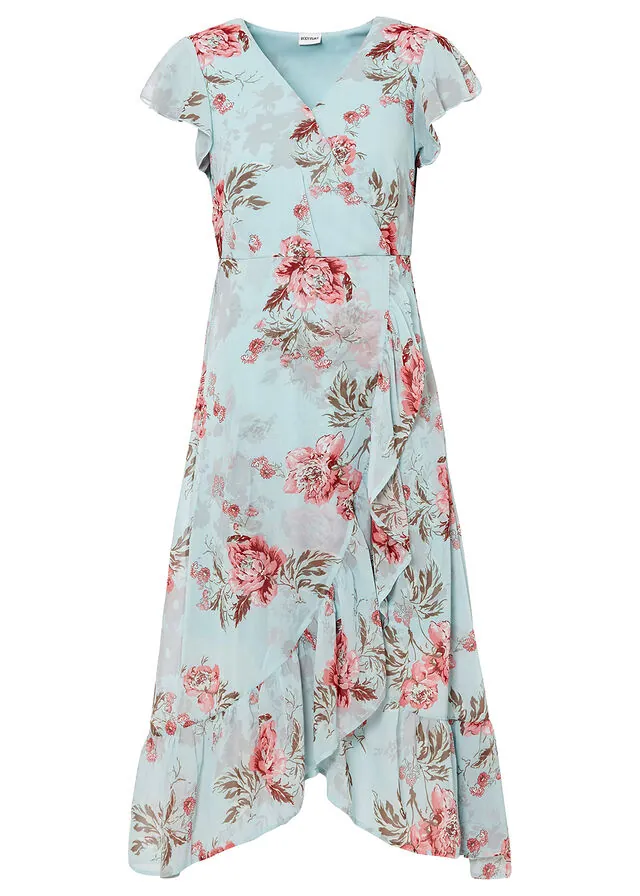 Vestido de gasa con volantes