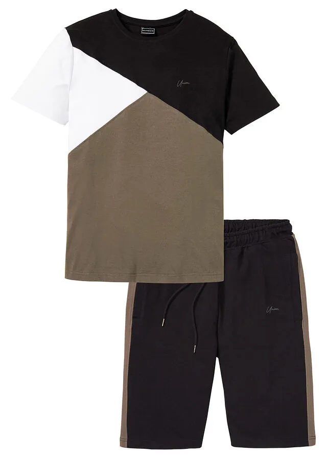 Camiseta y bermudas de chándal (2 piezas)