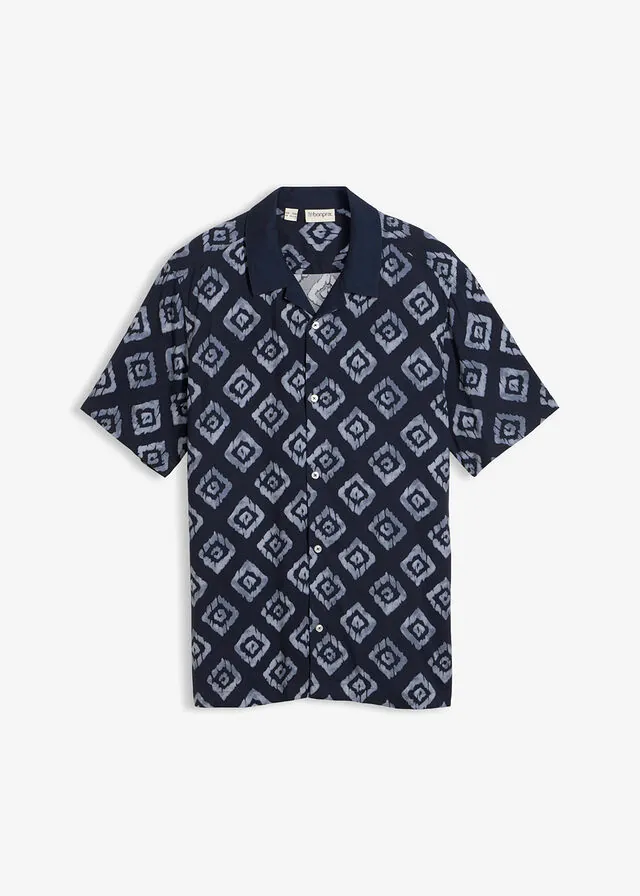Camisa de manga corta de viscosa suave