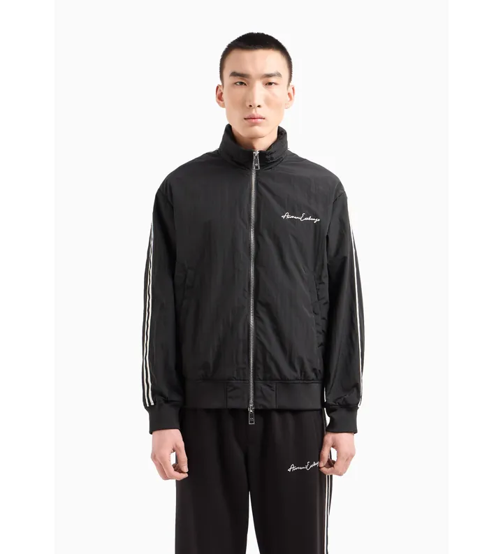 A|X Armani Exchange para hombre. 8NZB99ZNXXZ1200 Chaqueta Campera negro (S), Casual, Poliamida, Manga larga