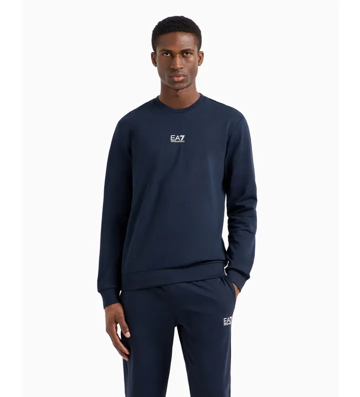 EA7 para hombre. 8NPM30_PJVRZ Sudadera Train Core Coft marino (3XL), Casual, Algodón