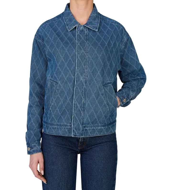 Pepe Jeans para mujer. PL402414 Cazadora Joleen azul (L), Casual, Algodón, Sostenible