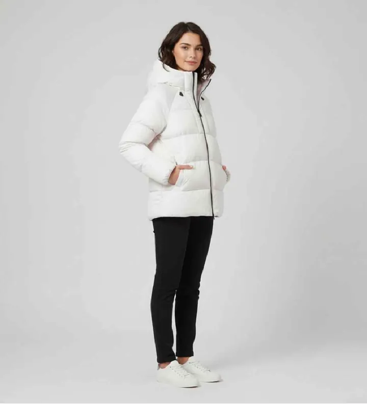 ECOALF para mujer. MCWGAJKFUJIA0987W25-292 Abrigo Fuji blanco (M), Casual, Poliéster Reciclado, Sostenible