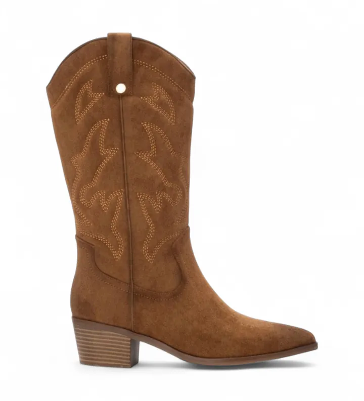 Xti para mujer. 14430802-CAMEL Botas 144308 marrón (36), 3 a 5cm, Cremallera, Casual