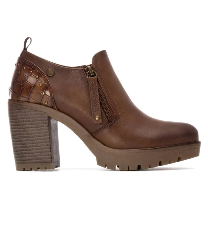 Refresh para mujer. 17320102-CAMEL Zapatos 173201 marrón (36), 5 a 8cm, Cremallera, Casual