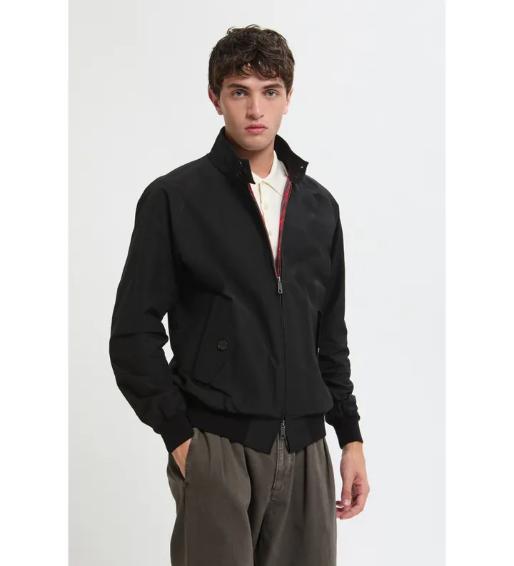 Baracuta para hombre. BRCPS0001BCNY1 Chaqueta Harrington G9 negro (L), Casual, Poliéster