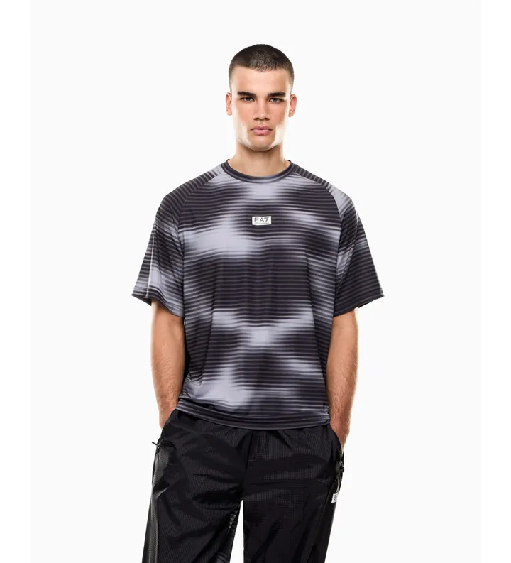 EA7 para hombre. 7M001371_AF17770 Camiseta Ventus7 negro (3XL), Deportivo, Poliéster, Manga corta