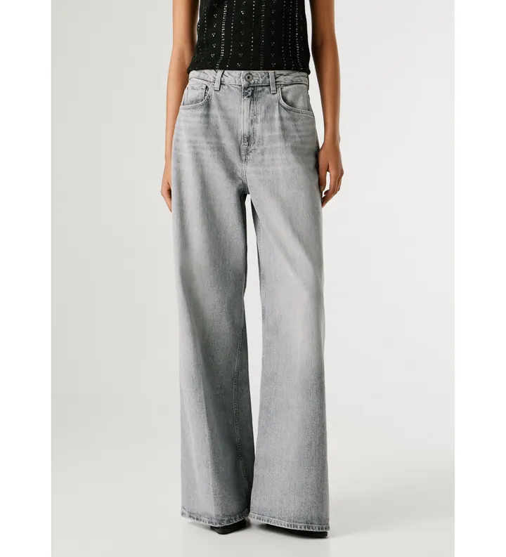 Pepe Jeans para mujer. PL20474048VA Jeans Jaimy gris (24/34), Casual, Algodón, Denim