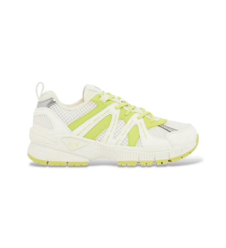 A|X Armani Exchange para mujer. XW002801AF23195MZ720 Zapatillas Trail Outfit blanco (35), 3 a 5cm, Cordones, Deportivo