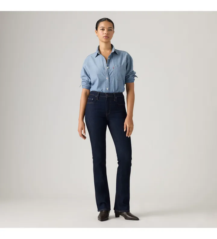 Levi's para mujer. 18759-0349 Jeans 725 high rise bootcut marino (25/30), Casual, Algodón, Denim
