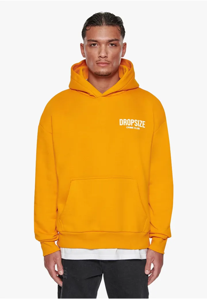 Dropsize Sudadera 'Crime Club' naranja / blanco
