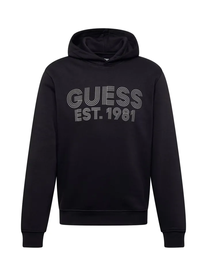 GUESS Sudadera 'Beau' gris claro / negro
