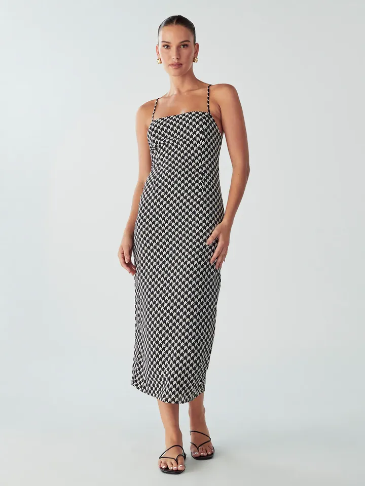 Willa Vestido 'LEONARDO' negro / blanco