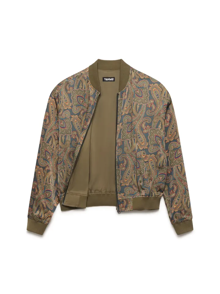 Yahmo Chaqueta de entretiempo 'Lene' oliva / mezcla de colores