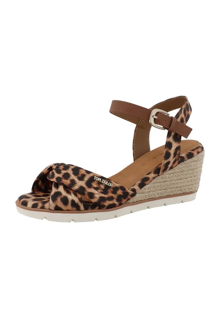 TOM TAILOR Sandalias  camelo / arena / marrón / negro
