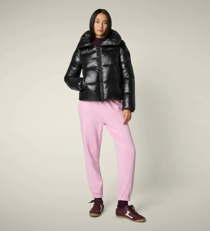 Save The Duck para mujer. D39370W-LOVE21 Chaqueta Isla negro (M), Casual, Sostenible, Nylon reciclado