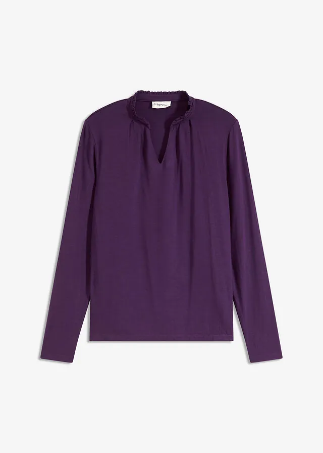 Camiseta con cuello alto