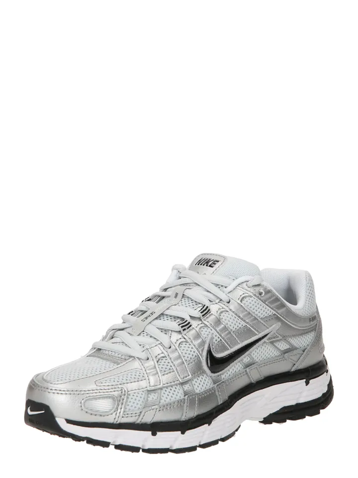 Nike Sportswear Zapatillas deportivas bajas 'P-6000'  negro / plata / blanco